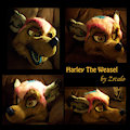 Harley the weasel finished fursuit head