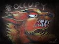 #Occupy Phoenix - chalk art - digital mix