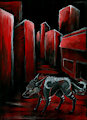Black and red full painting