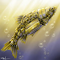 Steampunk fish - $10 commission