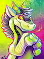 Neon dragon critter - $15 example