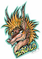 Zrcalo the jackal -conbadge - $20