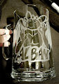 Glass etched mug - Alban meme mug