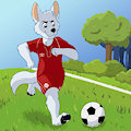 Pent playing Soccer