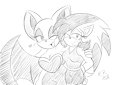 Rouge and Evey: Smile!