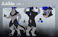 Ashitaka Wolf Ref Sheet - SFW Version (by Huffpup)