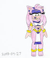 Pink Hedgehog girl concept art