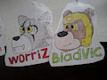 Worriz and bladvic badges by Azuritefurry3747