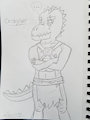 Rough sketch of cragger the cute crocodile nwn by Azuritefurry3747