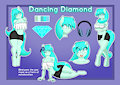 OC reference sheet: Dancing Diamond (Anthro Version)
