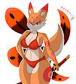 Fox with Katana by hexami