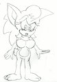 Female Sonic/Sapphire suiting up to Sally Gif