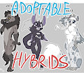 *ADOPTABLES*_Huggable hybrids by Fuf