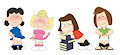 Peanuts girls 2.0 (now with NUDE versions) by tolpain