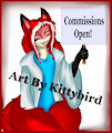 Commissions are open friends! by Kittybird