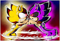 Super Sonic vs Super Scourge by SMPTHEHEDGEHOG