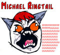 Michael Ringtail Rage MEME Badge