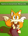 Tails Made a New Friend in the Park. by JumpAroundJumpJump
