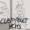 *YCHs*_Kissies and cuddles