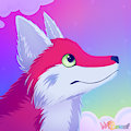 Lisa Frank Inspired Headshot by woffpls