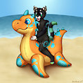 .: At the Beach with Speckles :.