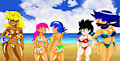 Bikini Rangers Beach Party 2 by pokeball012
