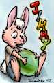 (2007) Jimmy Squeaky Bunny Badge
