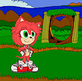 A new look for Amy Rose the Mobian hedgehog
