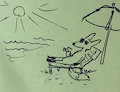 Beach Fox Doodle ^^