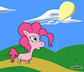 Pinkie looking at balloon