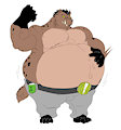 gorgo the radioactive eating hyena! by foxybuffedup