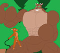 heroic bambi vs giant ronno by foxybuffedup