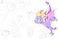 Spyro Doodles by NoriNoir