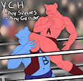 YCH - Wrestling/Fighting: Flying Knee Strike! by Redkittykitty