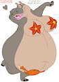 Gloria - Sexy Huge Happy Hippo by Habbodude