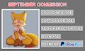 September Commission Closed!