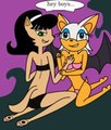 kitty and rouge together