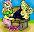 Fluttershys dirty bare feet