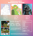 New Commission Prices by Bakameganekko