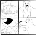Macro dog vore by Sparkythechu