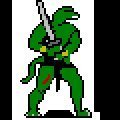 Lizardman Warrior - C64 style Version 2  by Riptor