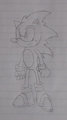 Ultimate Sonic sketch concept by FirebirdPhoenix87