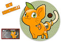 Orange Cat Shokubell [Free Raffle Prize][OPEN] by BlackCachomon