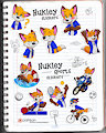 Hukley stickers by pandapaco