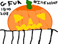 All fear my God Pumpkin! >:) (Day 1)