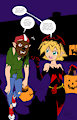 Pojo and Tiffy halloween IN COLOR