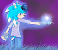 Kevin The Hedgehog with a chaos emerald