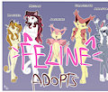 *ADOPTABLES*_Poke felines 1/2 by Fuf