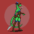 Reptilian Spearmaiden by ValkyrieMV