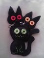 Black Kitty Keychain